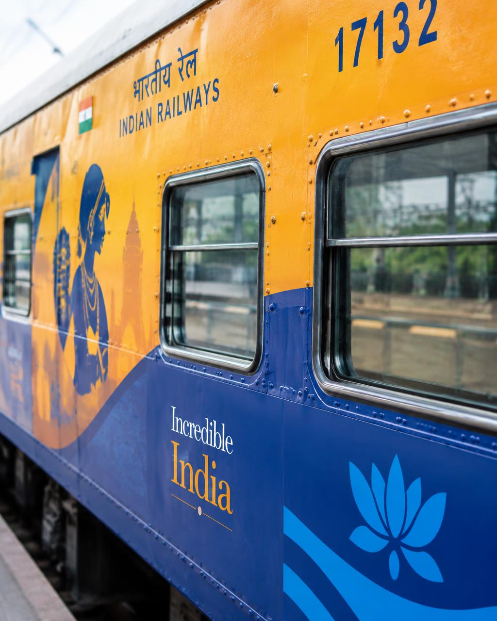 Close view of a coach wrap with windows and coach number left clear